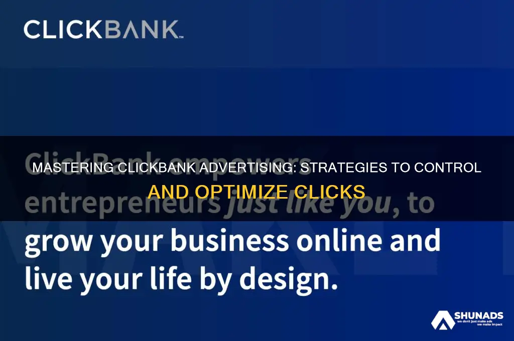 can you control advertising clickbank