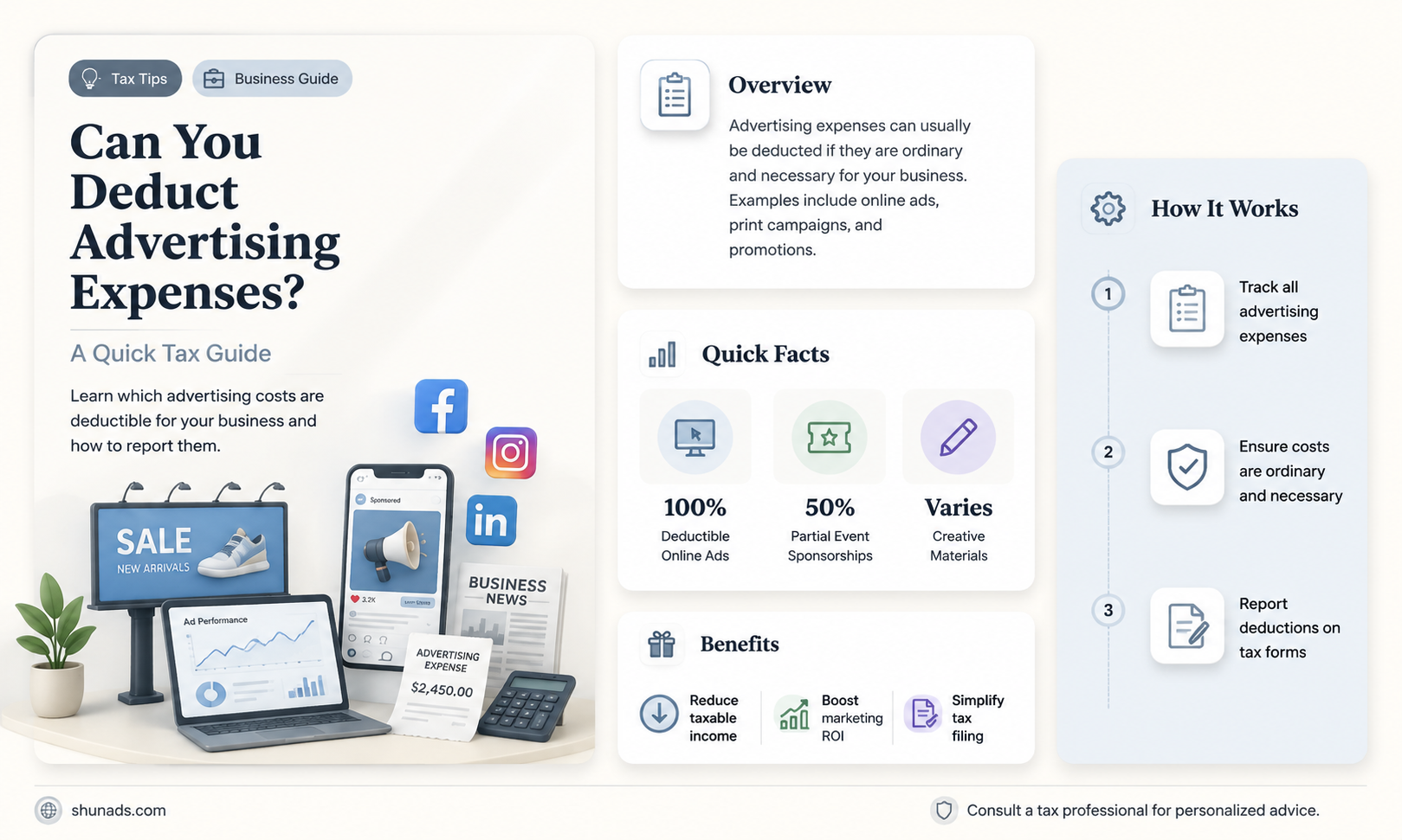 can i deduct advertising expenses