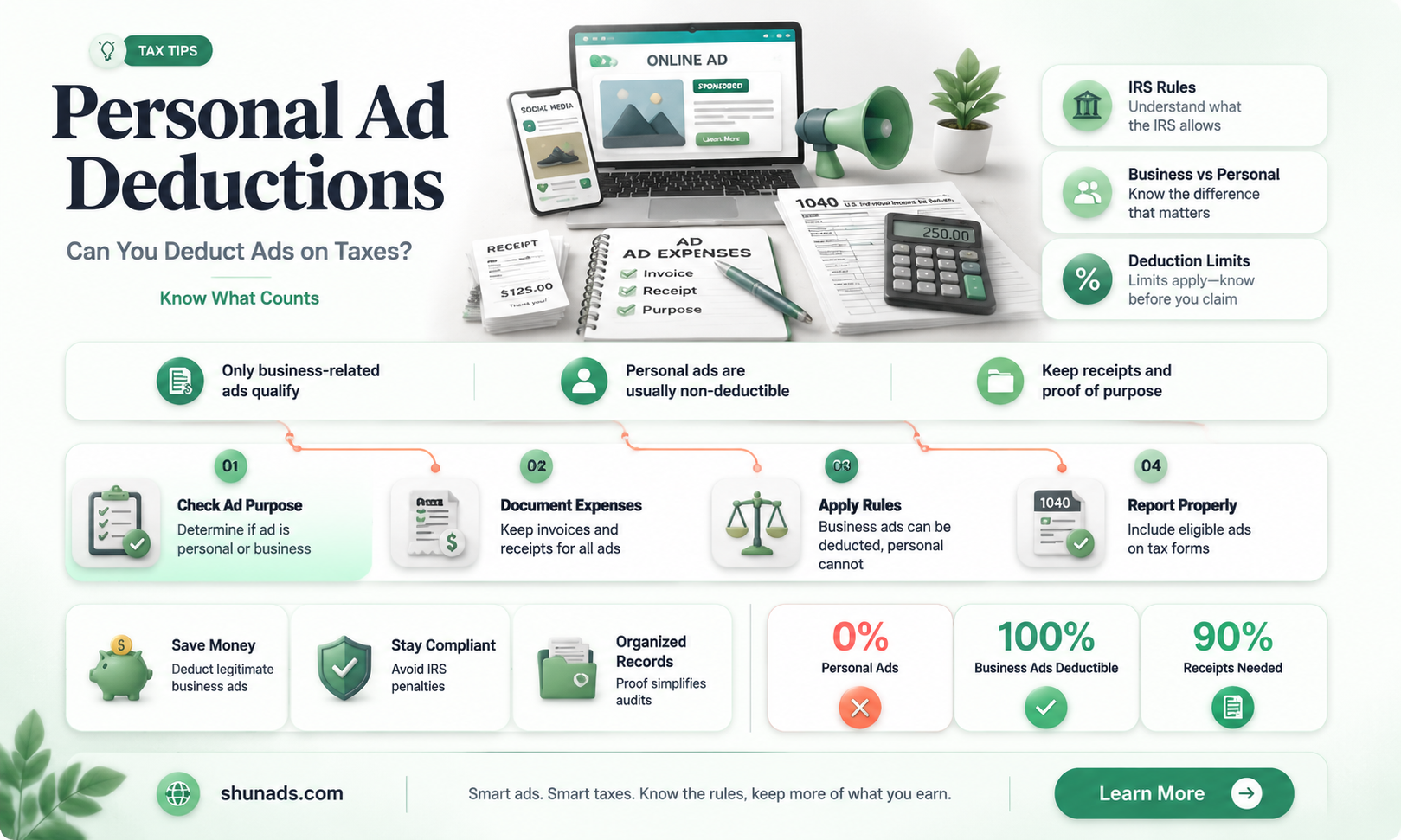 can i deduct personal advertising