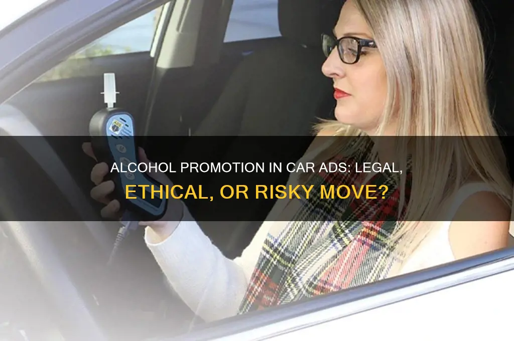 can you do alcohol promotion in car advertisements