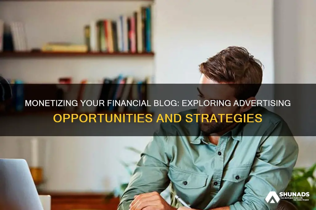can you get advertising on your financial blog