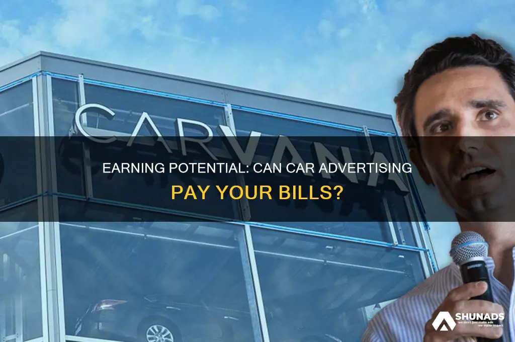 can you get level to pay for car advertising