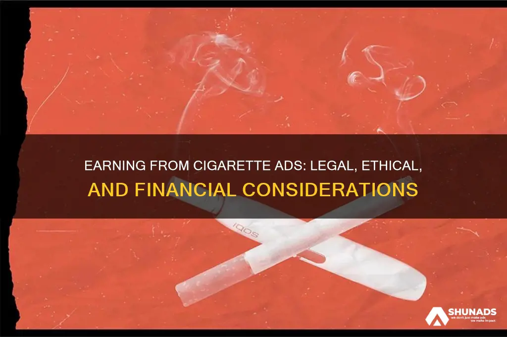 can you get money for cigarette advertisements