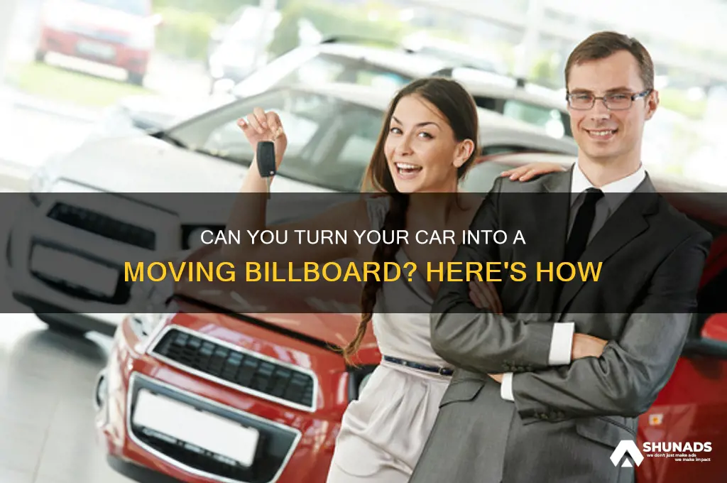 can you have advertising on your car