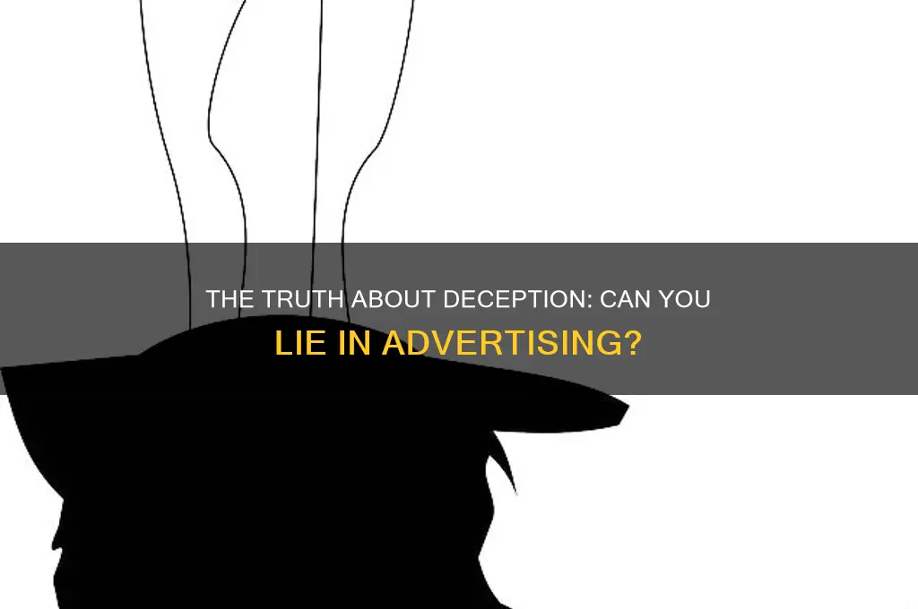 can you lie in advertising