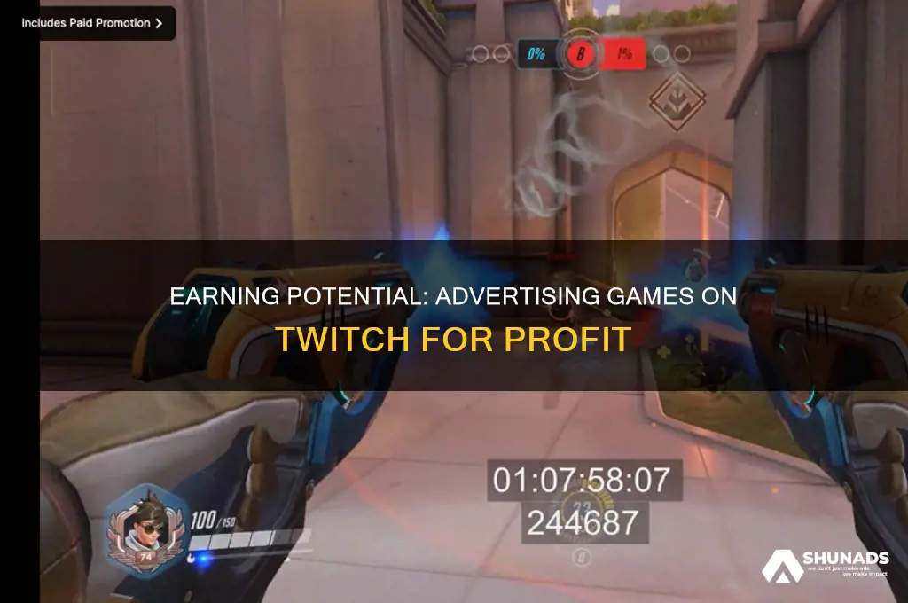 can you make money advertising games on twitch