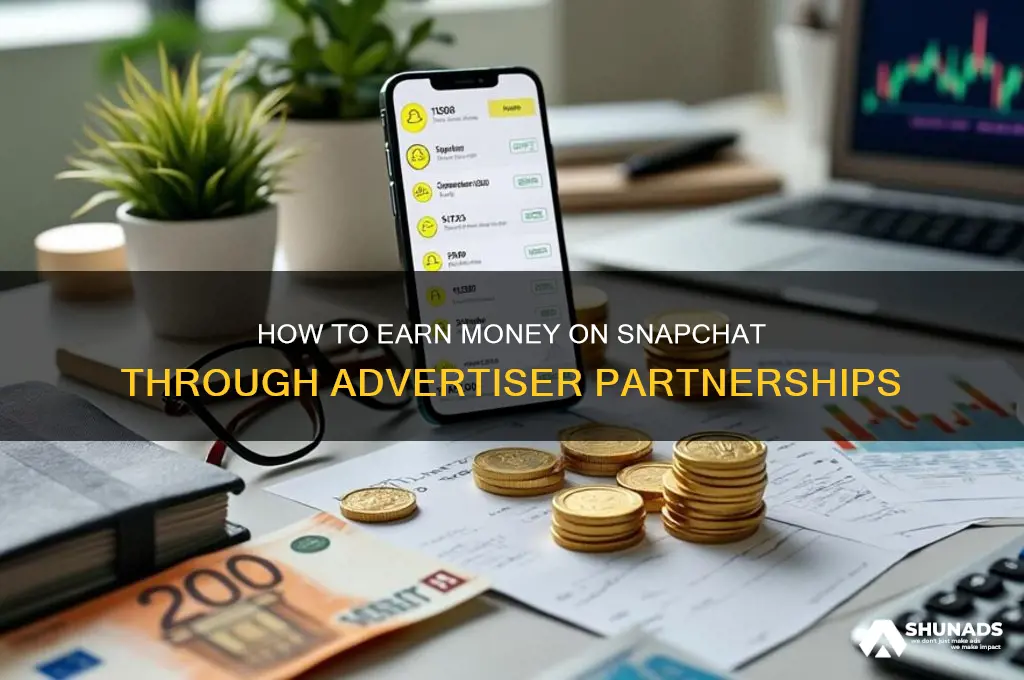 can you make money with your snapchat account from advertisers