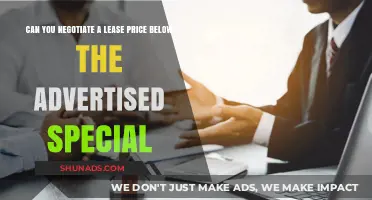 Negotiating Lease Prices: Can You Beat the Advertised Special?