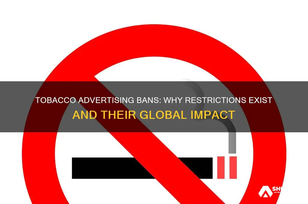 can you not advertise tobacco products