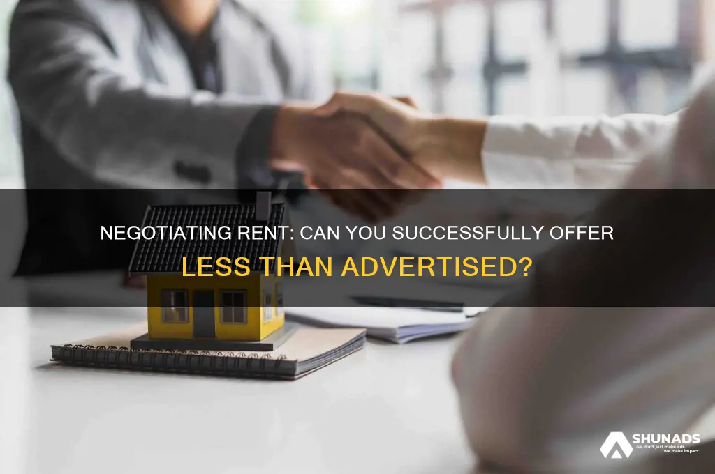 can you offer less rent than advertised
