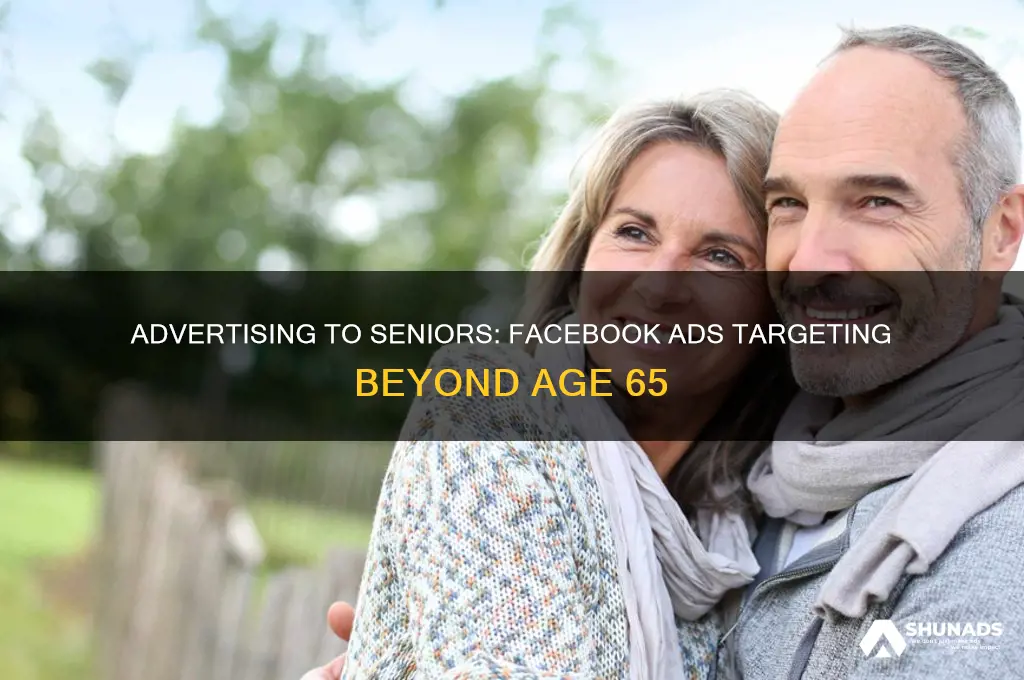 can you only advertise to 65 on facebook ads