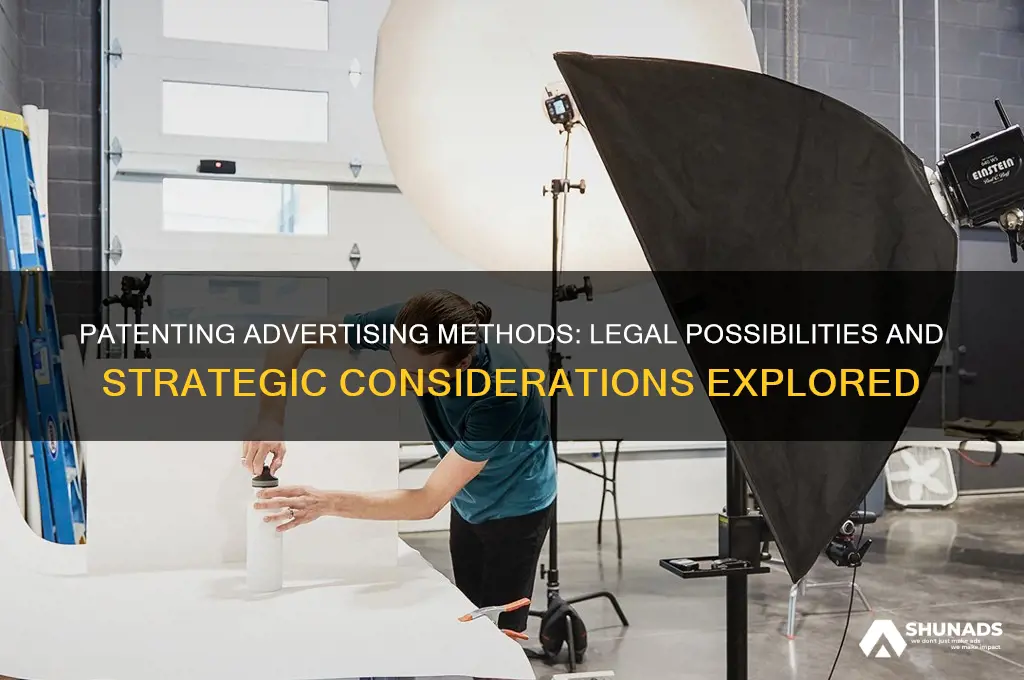 can you patent a method of advertising