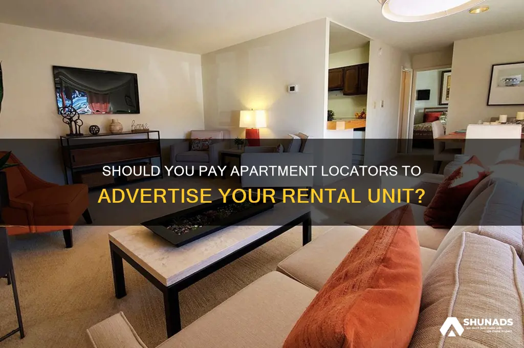 can you pay apartment locators to advertise your unit