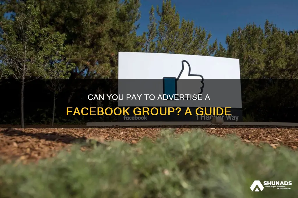 can you pay tp advertise a fb group