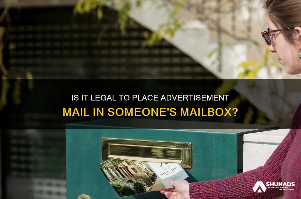 can you place advertisement mail in someone