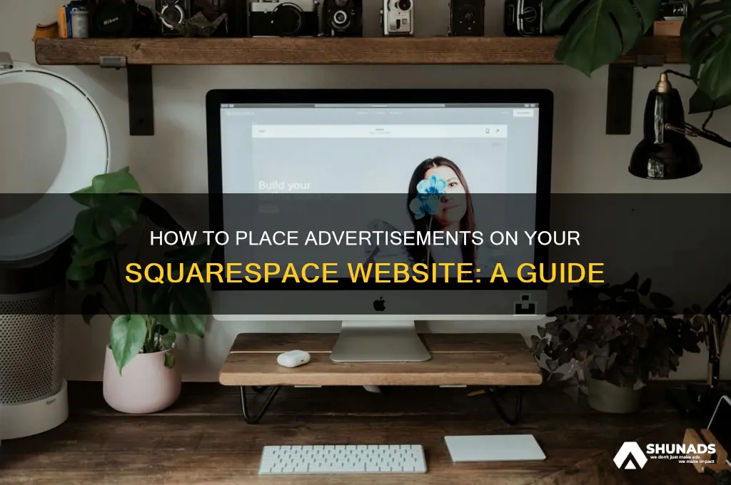 can you place advertisement on your squarespace website
