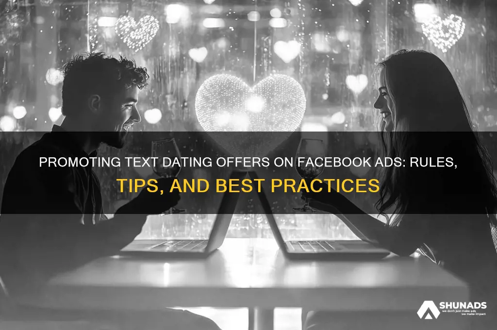 can you promote text dating offers on facebook advertising