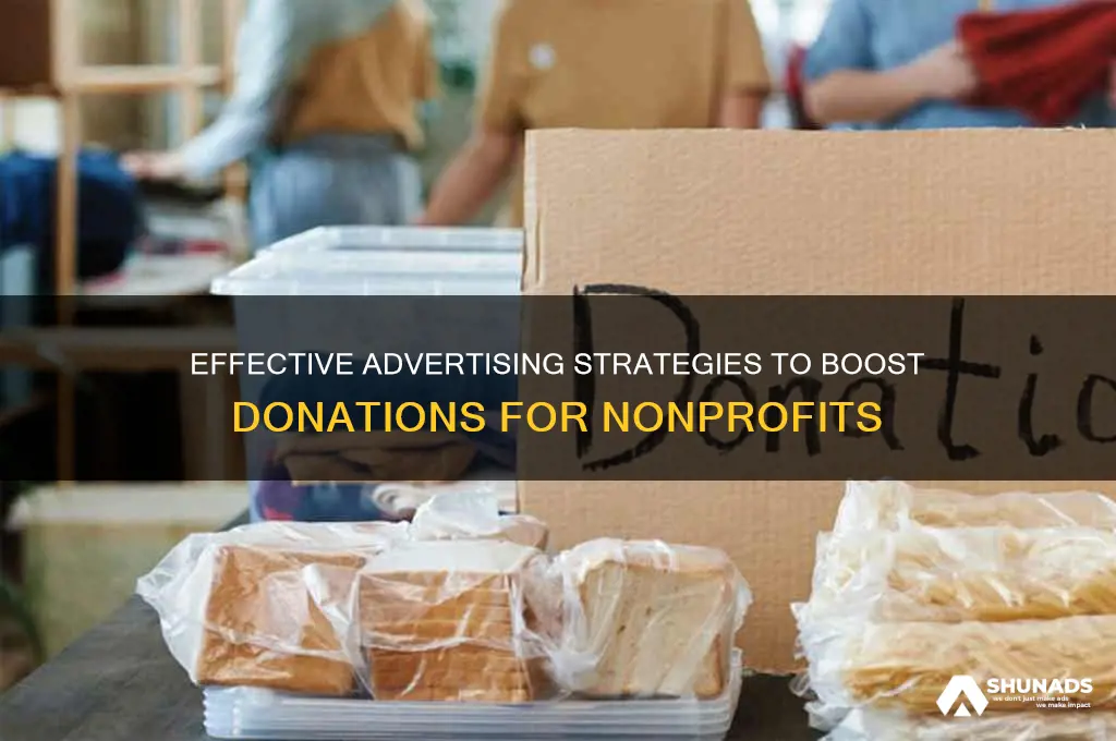 can you provide advertising for donations to nonprofits