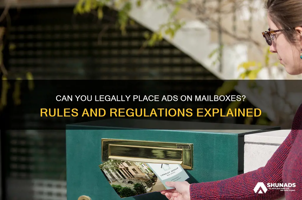 can you put advertisements on mailboxes