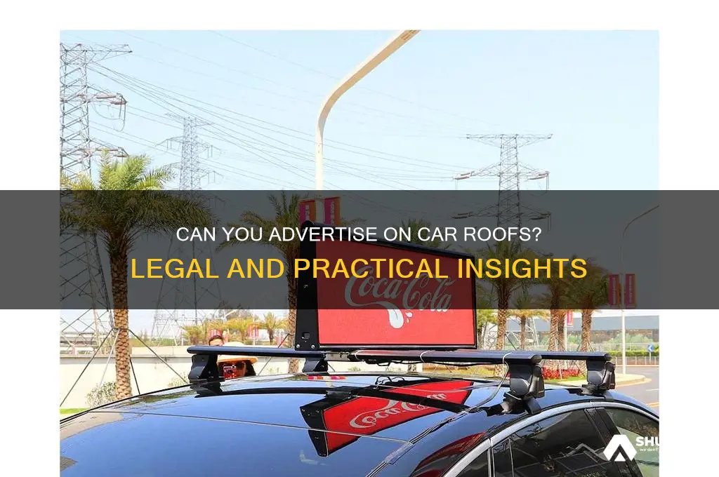 can you put advertisements on top of cars