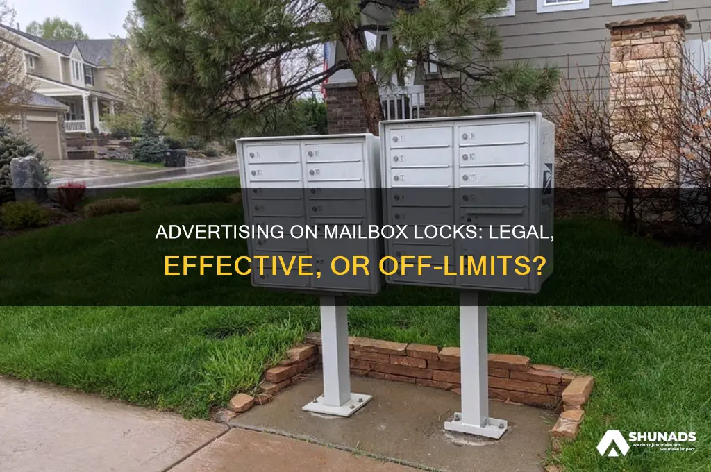 can you put anything on lock mailbox to advertise