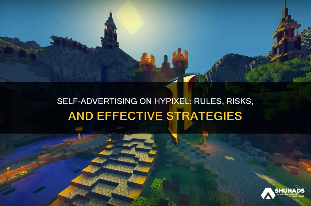 can you self advertise on hypixel