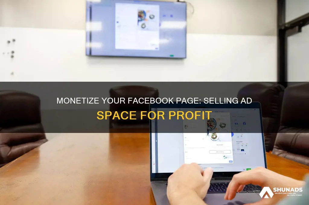 can you sell advertising space on your facebook page