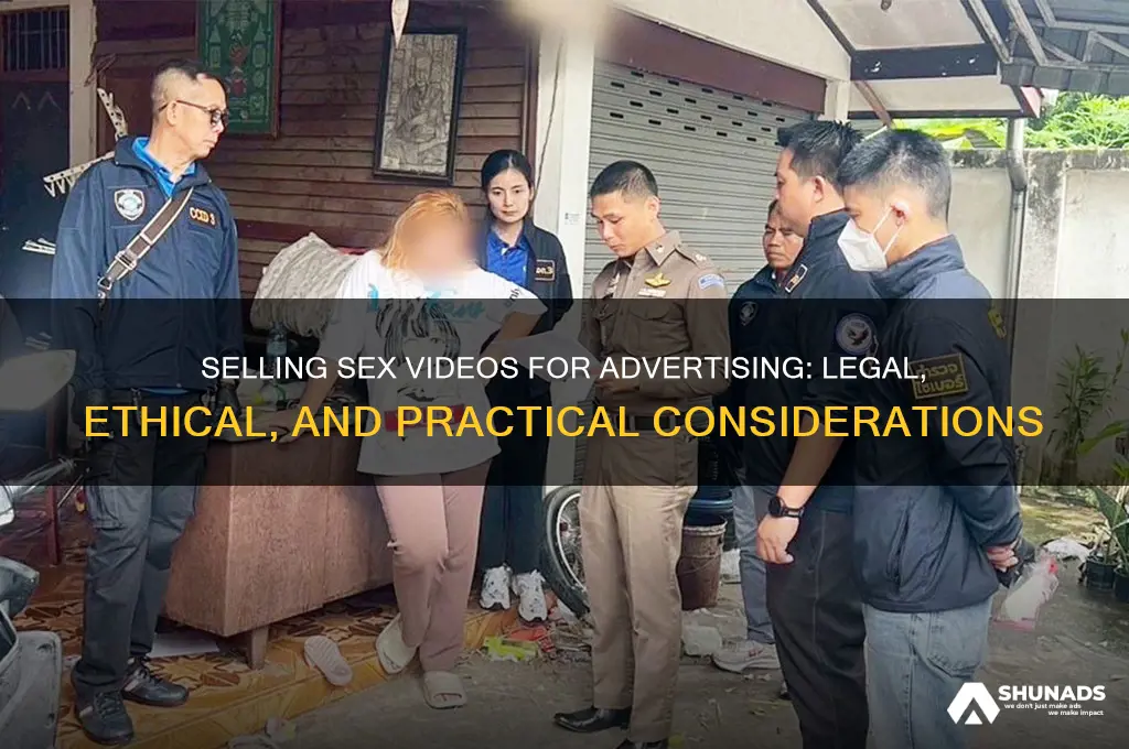 can you sell sex videos for advertising