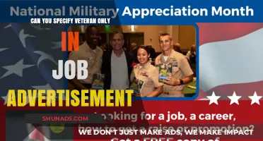 Is It Legal to Specify 'Veteran Only' in Job Ads?