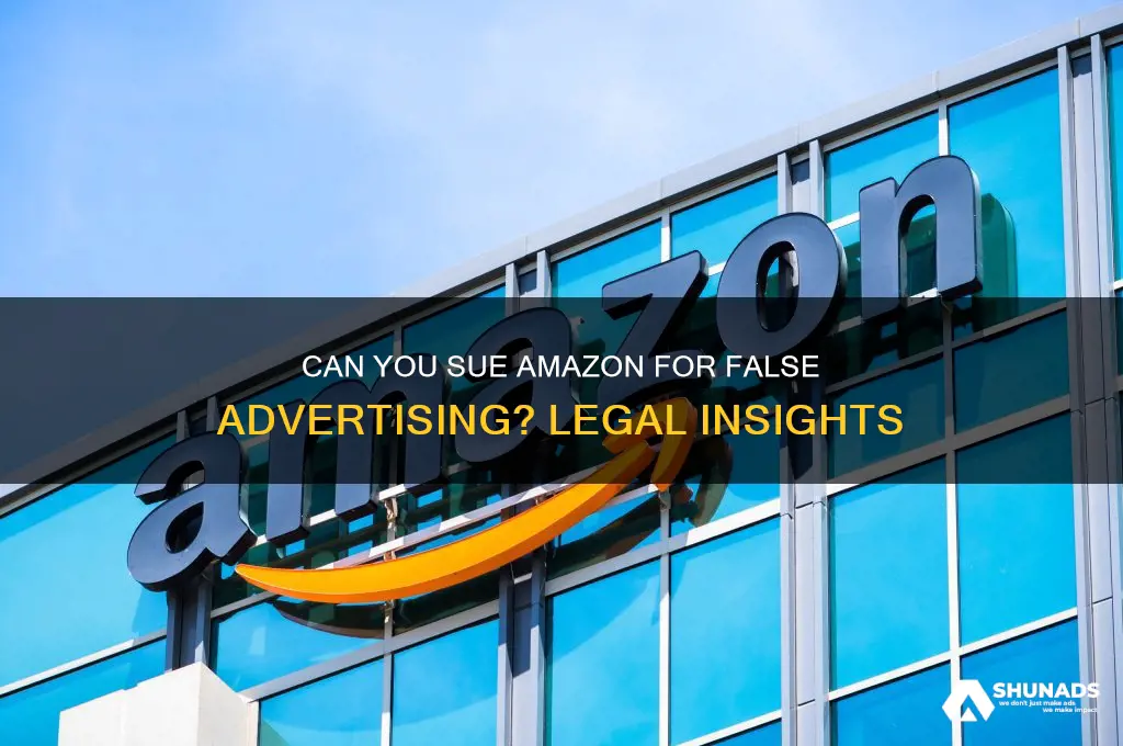can you sue amazon for false advertising