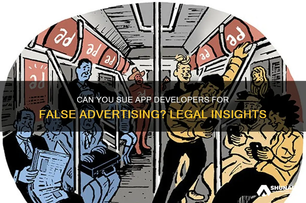 can you sue an app developer for false advertising