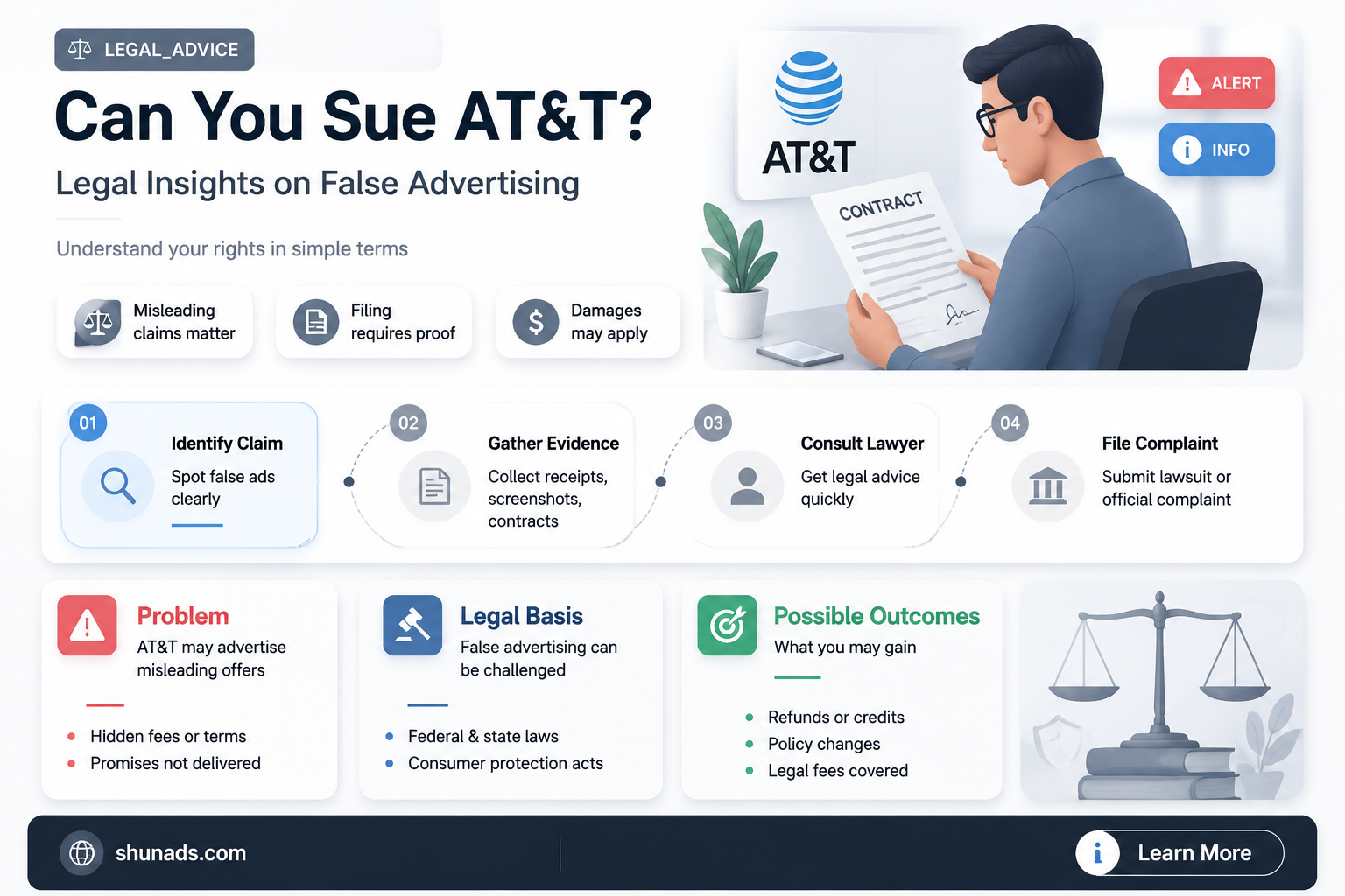 can i sue at&t for false advertising