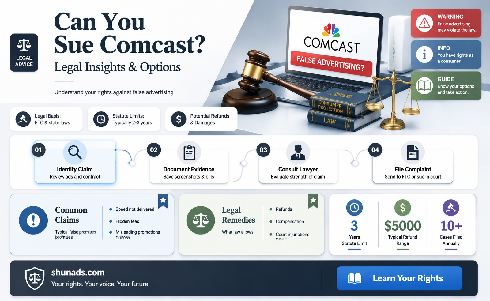 can i sue comcast for false advertising