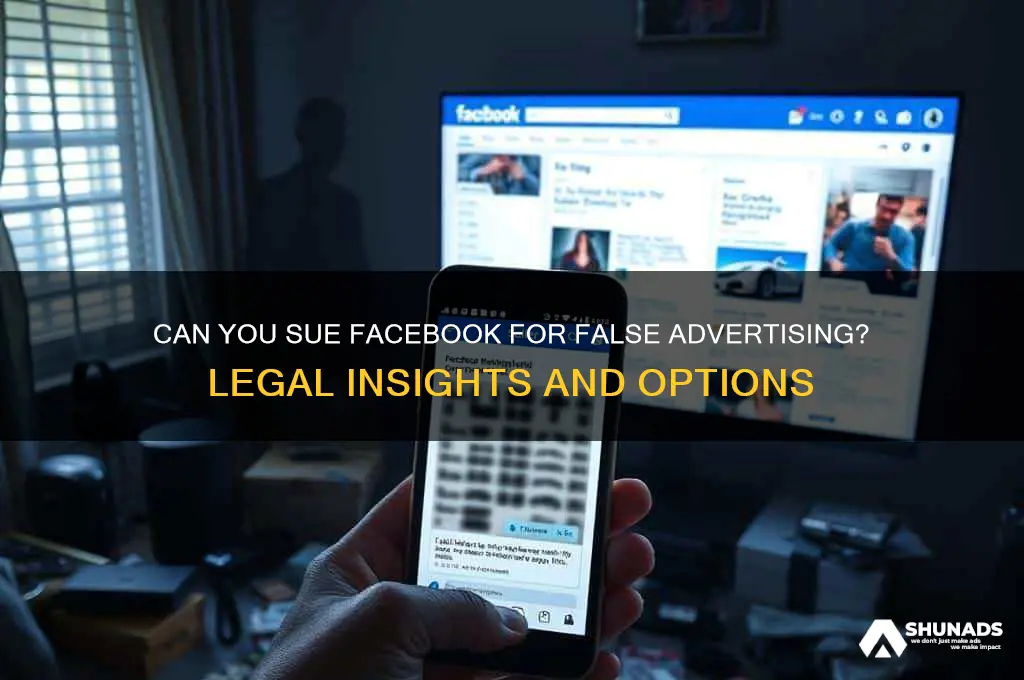 can you sue facebook for false advertising