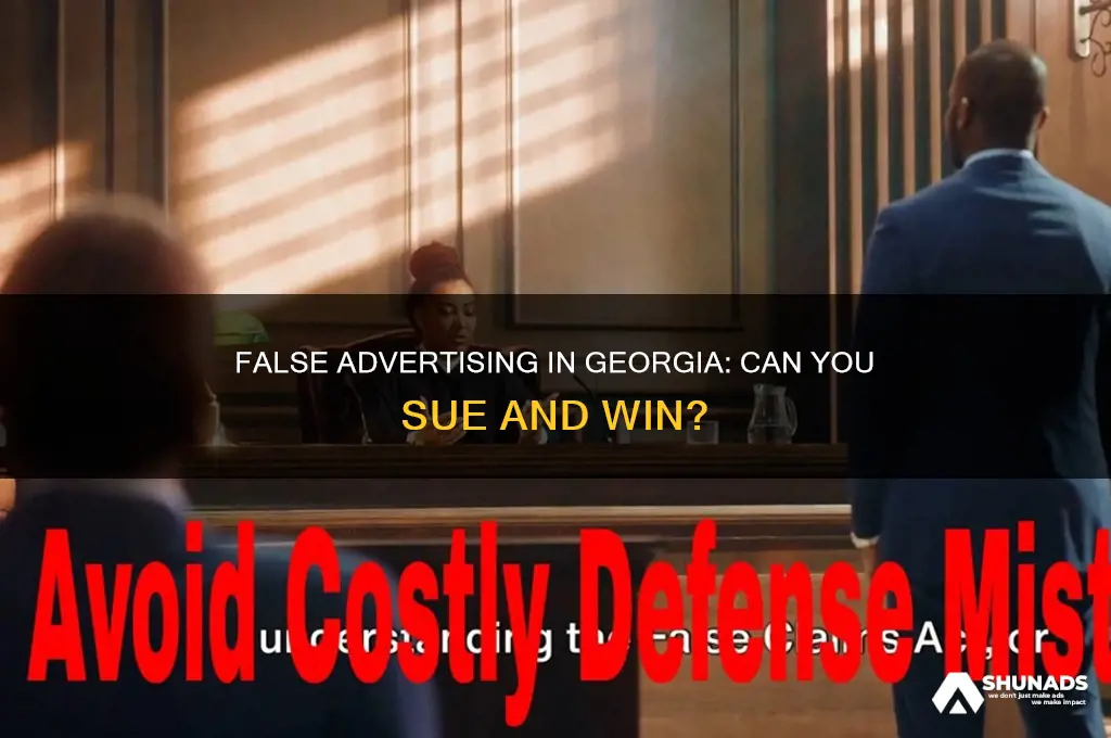 can you sue for false advertising in georgia