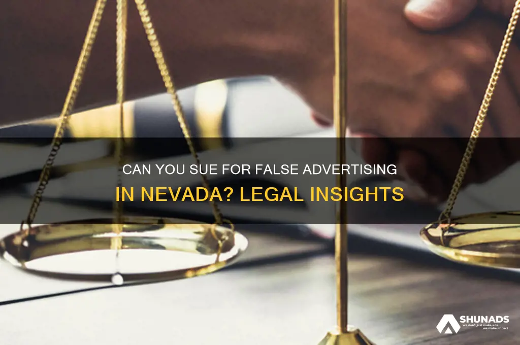 can you sue in nevada for false advertising