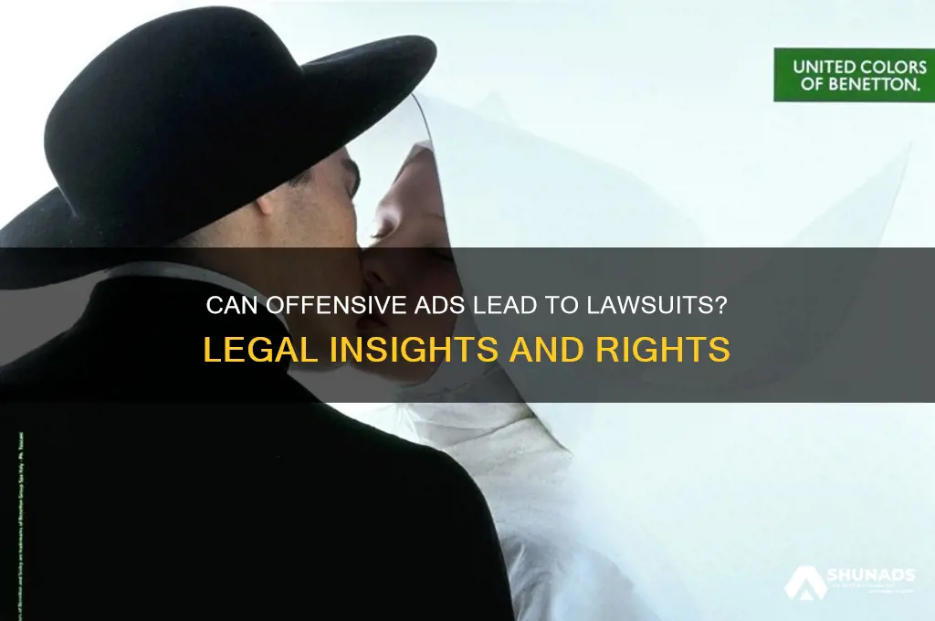 can you sue over an offensive advertisement