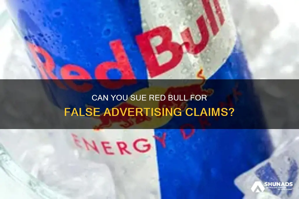 can you sue red bull for false advertisement