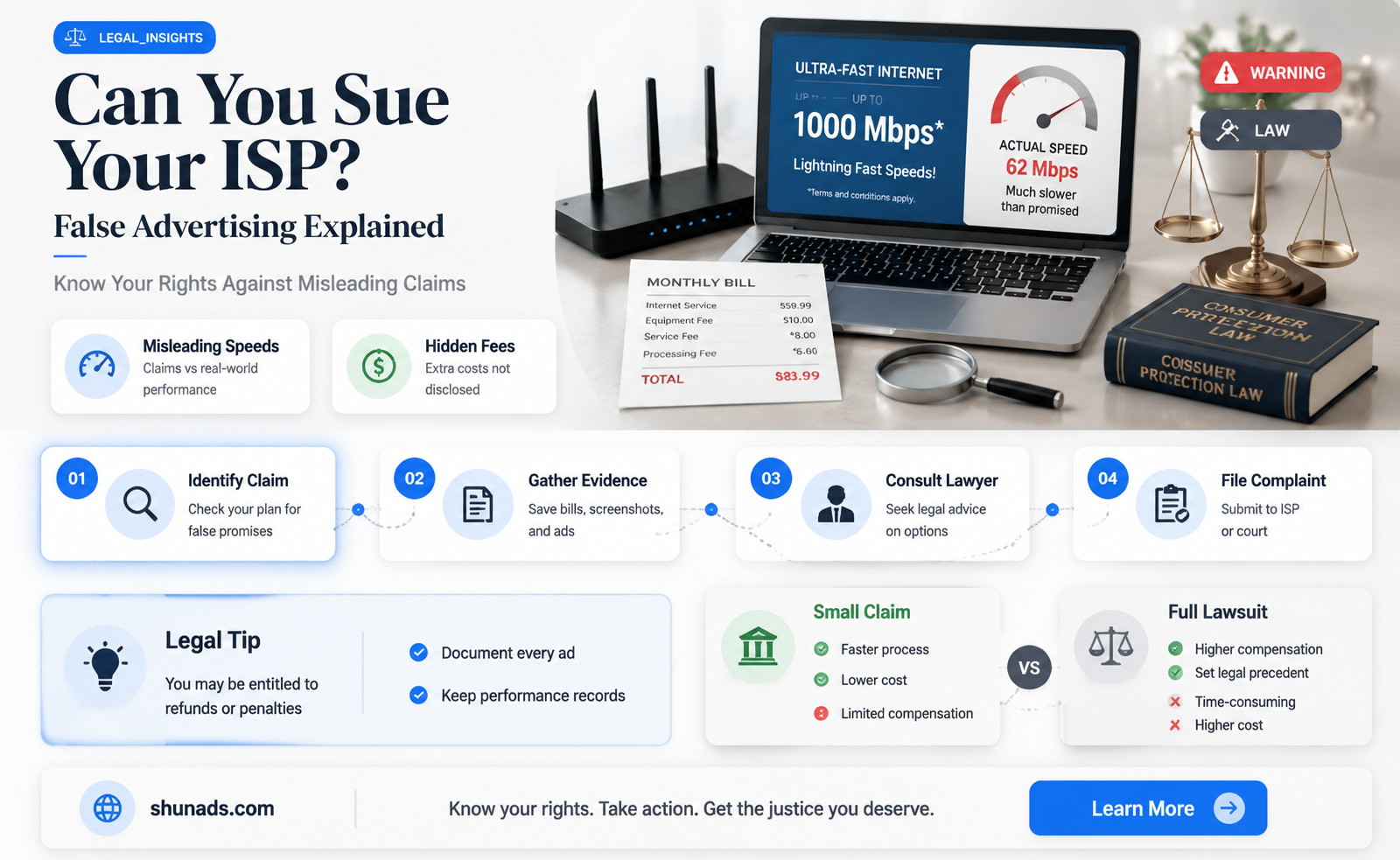 can i sue my isp for false advertising