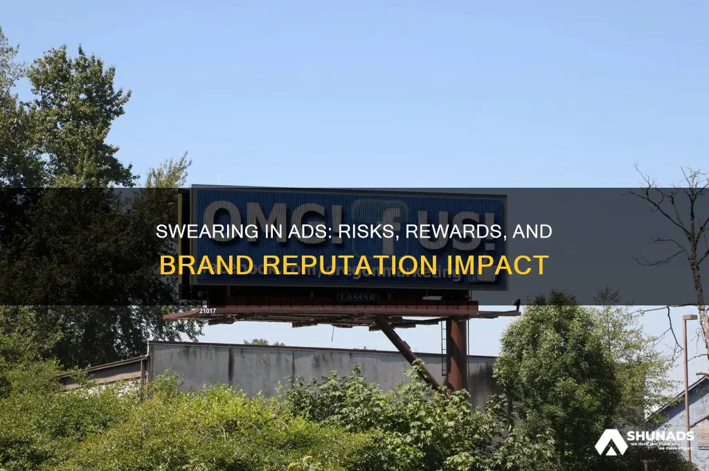 can you swear in advertising