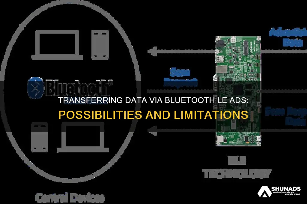 can you transfer data through advertisements in bluetooth le