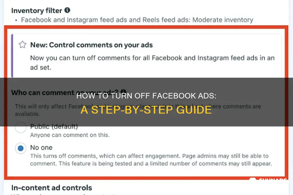 can you turn facebook advertisments off