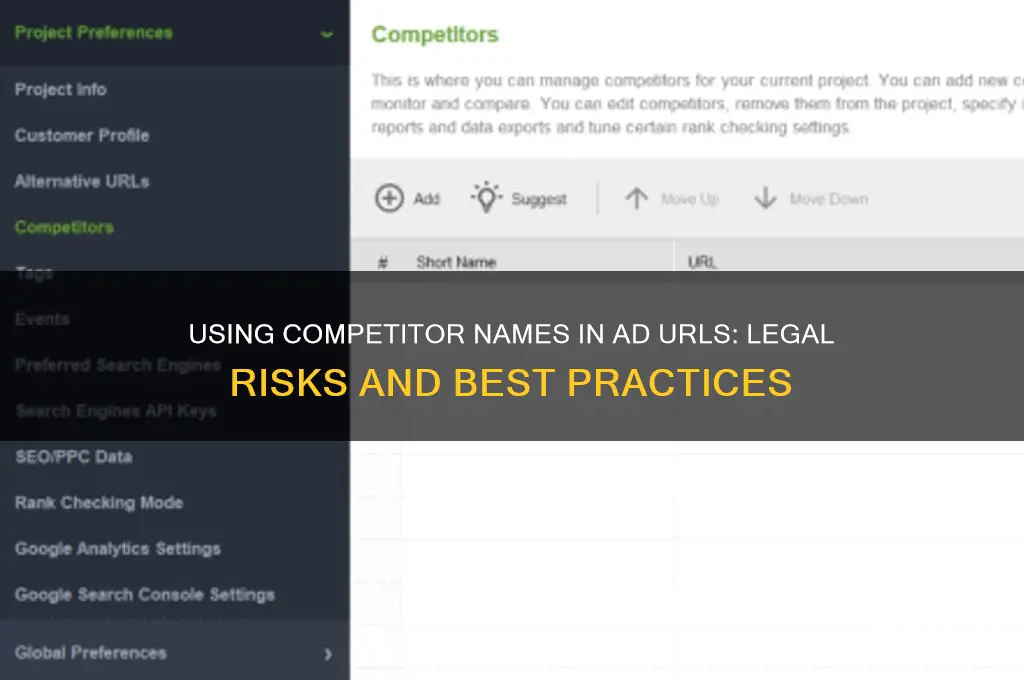 can you use a competitor