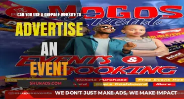 One-Page Websites: Effective Event Advertising or Missed Opportunity?