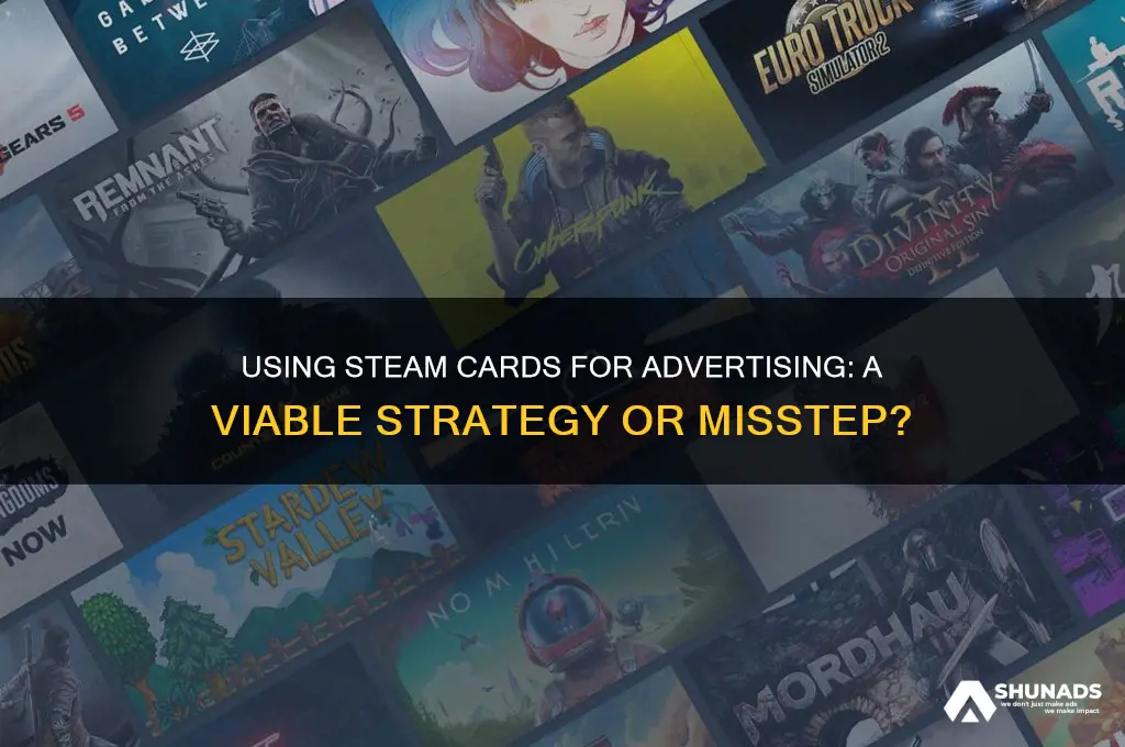 can you use a steam card for advertising