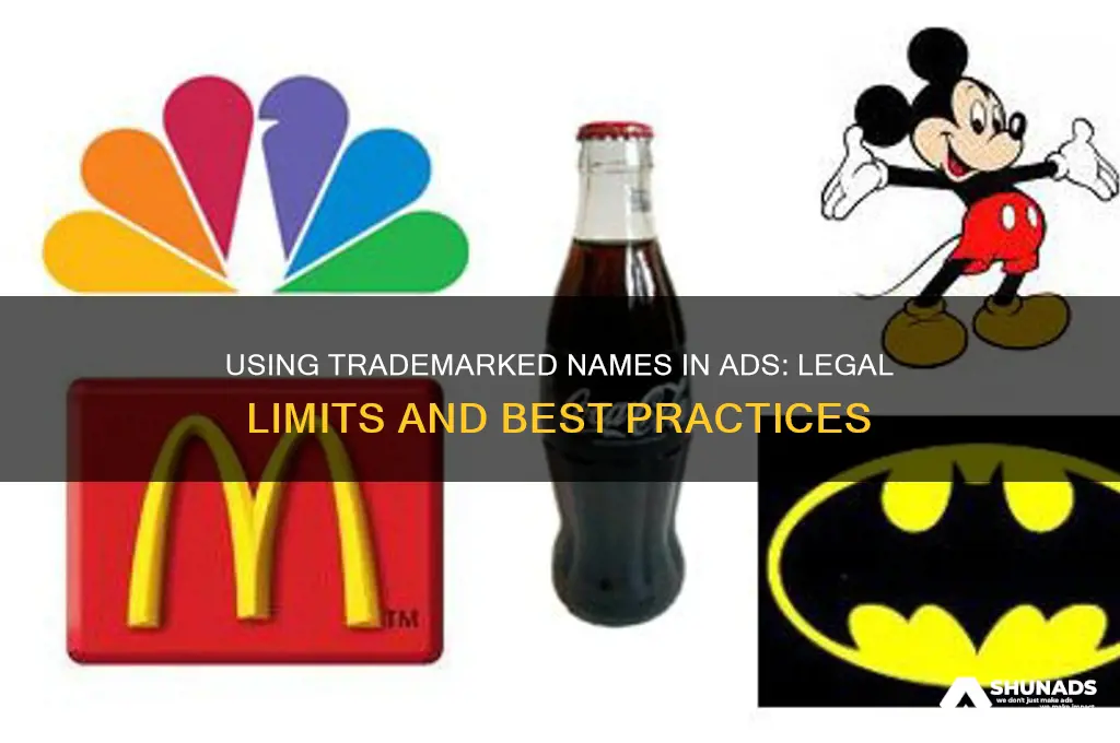 can you use a trademarked name in an advertisement