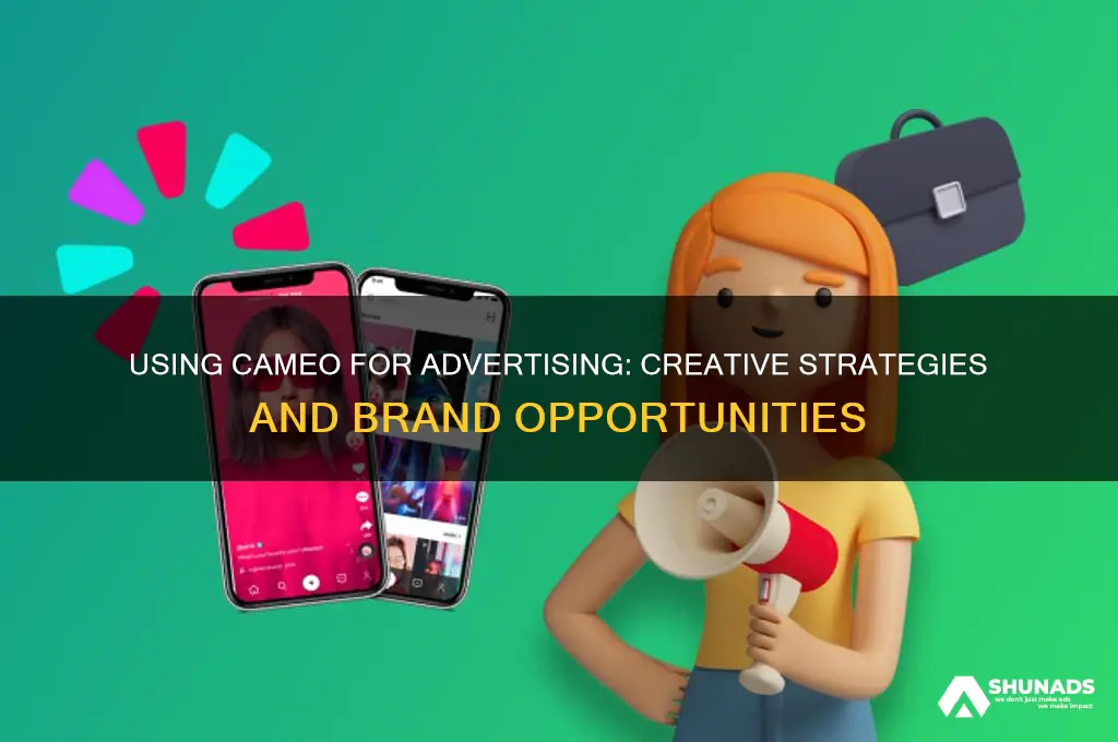 can you use cameo for advertising