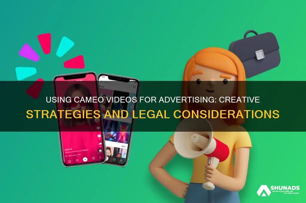 can you use cameo videos for advertising
