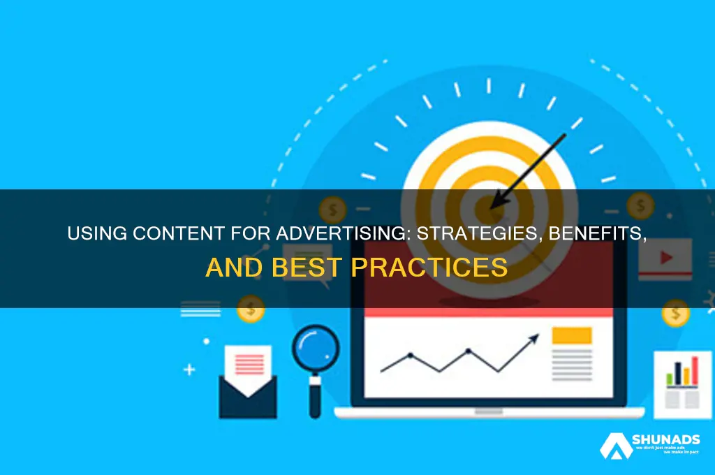 can you use content for advertising