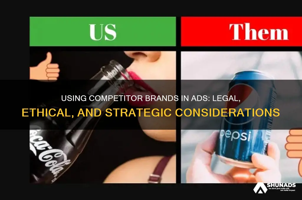can you use other brands in your advertising